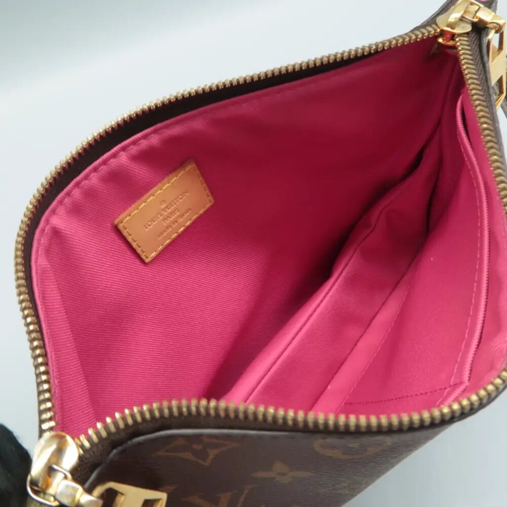 100% Authentic Louis Vuitton Lorette Brown Monogram Canvas Shoulder Bag - Picture 7 of 12